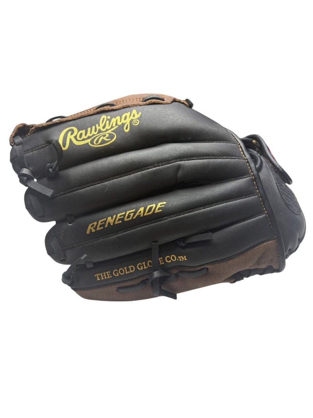 Rawlings Renegade Baseball Glove 12.5 inch Basket Web Leather Brown Black